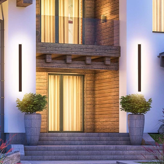V-TAC 17W Corten barna fali lámpa, IP65, meleg fehér, 125 Lm/W - SKU 6828