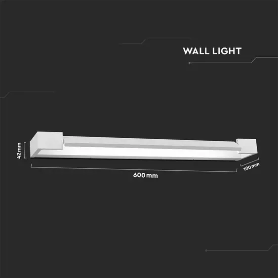 V-TAC 18W beltéri állítható fali LED lámpa természetes fehér - SKU 8534