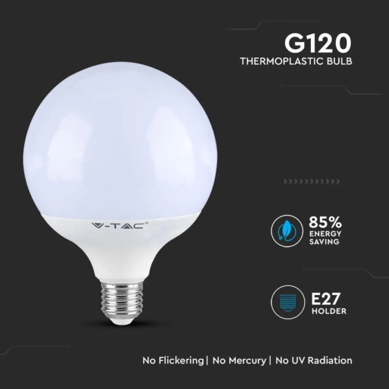 V-TAC 18W E27 hideg fehér LED égő - SKU 125