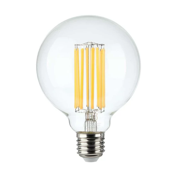 V-TAC 18W E27 meleg fehér filament G95 LED égő - SKU 212803