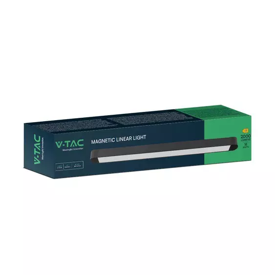 V-TAC 18W lineáris LED lámpatest Slim 48V mágneses sínhez, természetes fehér - SKU 10245