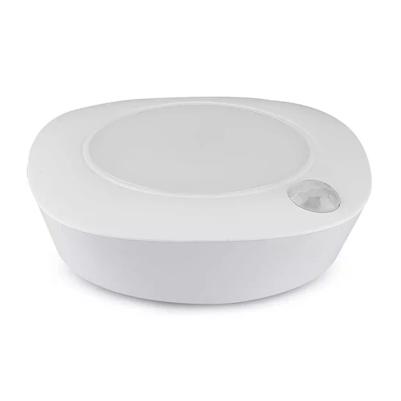 V-TAC 1.5W mozgásérzékelős, elemes, LED bútorvilágítás, természetes fehér - SKU 813