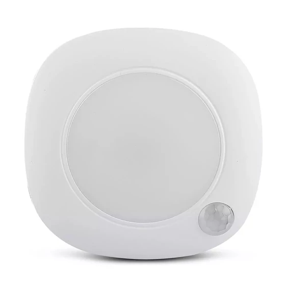 V-TAC 1.5W mozgásérzékelős, elemes, LED bútorvilágítás, természetes fehér - SKU 813