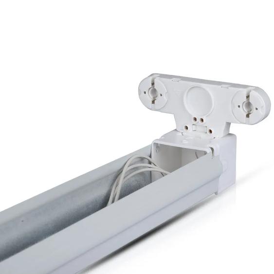 V-TAC 2 x T8 LED fénycső armatúra 60cm - SKU 6053
