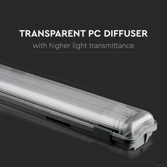V-TAC 2 x T8 LED fénycső IP65 DIY armatúra 150cm - SKU 6715