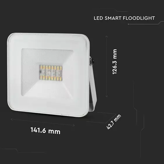 V-TAC 20W, fehér, okos LED reflektor, RGB+W - SKU 5984