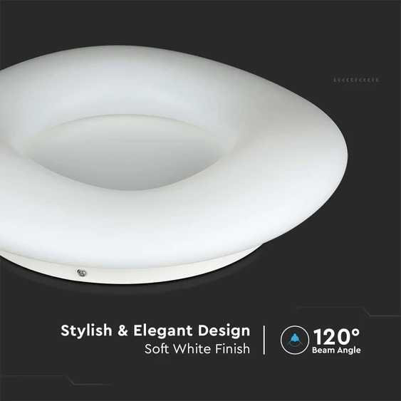 V-TAC 20W mennyezeti designer LED lámpa, változtatható színhőmérséklettel, 105 Lm/W - SKU 213966