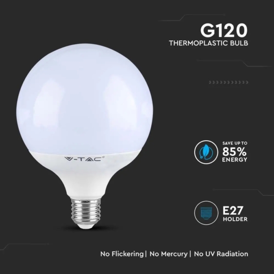V-TAC 22W E27 G120 hideg fehér LED égő - SKU 2120023