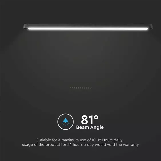 V-TAC 22W lineáris LED lámpatest Slim 48V mágneses sínhez, természetes fehér - SKU 10248