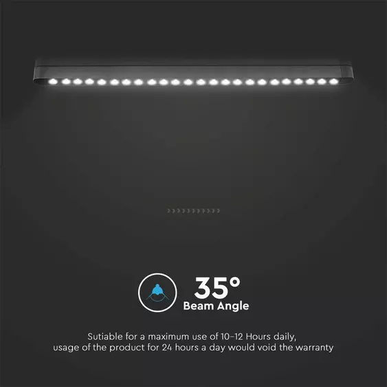 V-TAC 22W spot LED lámpatest Slim 48V mágneses sínhez, meleg fehér - SKU 10240