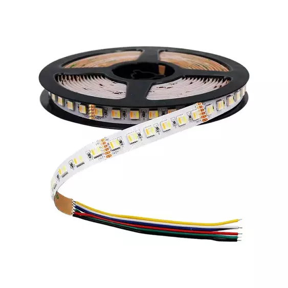 V-TAC 24V RGB+CCT IP65 LED szalag, SMD 5050, 60 LED/m - SKU 2896