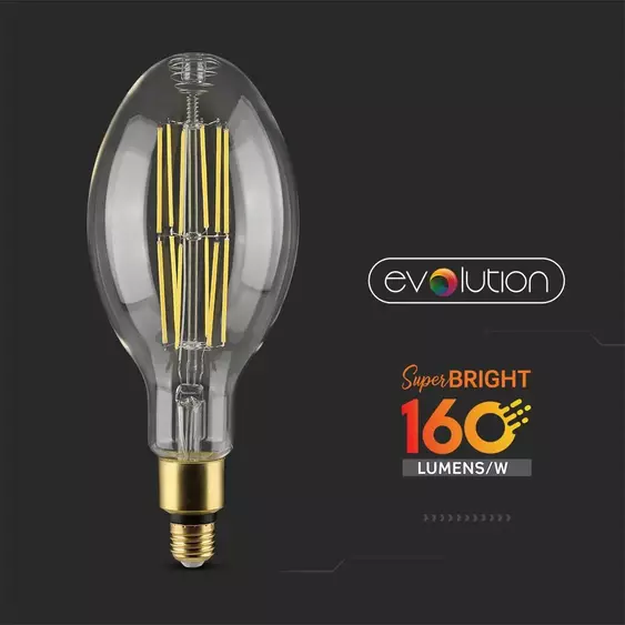 V-TAC 24W E27 hideg fehér filament LED égő 160 Lm/W - SKU 2817