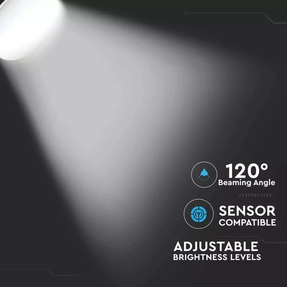 V-TAC 25W beltéri fali LED lámpa, dimmelhető, meleg fehér - SKU 40051