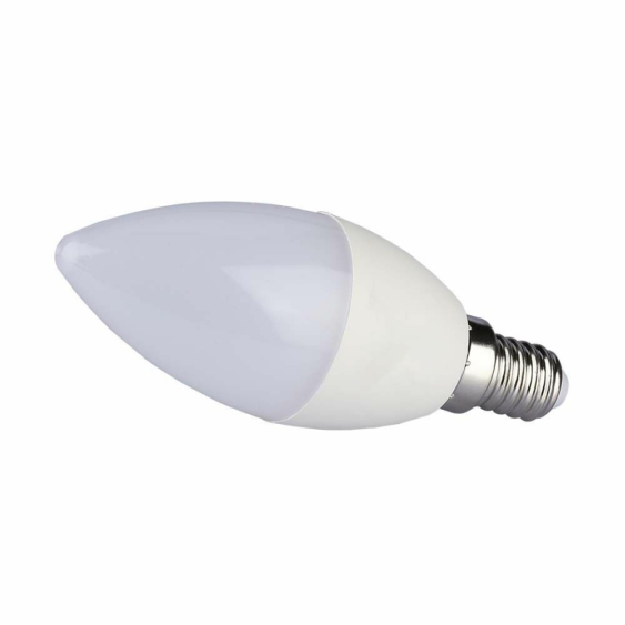 V-TAC 2.9W E14 hideg fehér C37 LED gyertya égő - SKU 2986