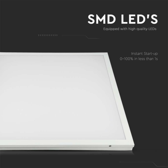 V-TAC 2in1 felszerelhetőségű LED panel természetes fehér 40W 60 x 60cm, 110 Lm/W - SKU 638011