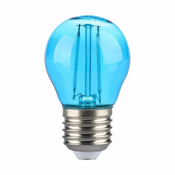 V-TAC 2W E27 kék filament G45 LED égő - SKU 217412