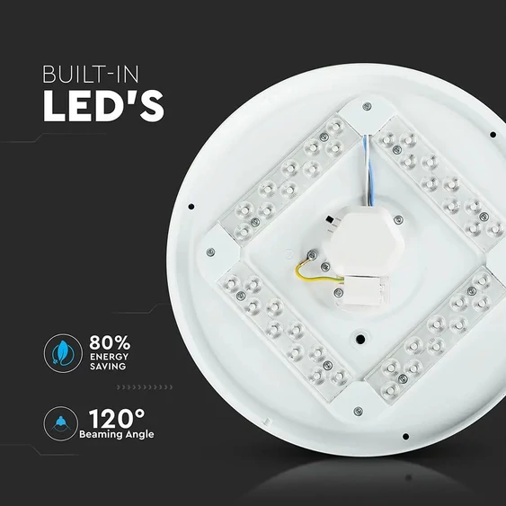 V-TAC 36W csillagos, mennyezeti LED lámpa, változtatható szinhőmérséklet - SKU 7608