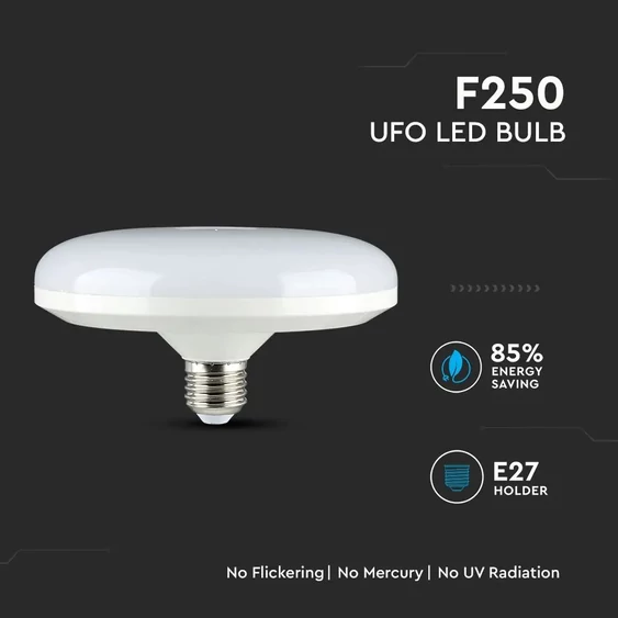 V-TAC 36W E27 meleg fehér LED UFO égő - SKU 219