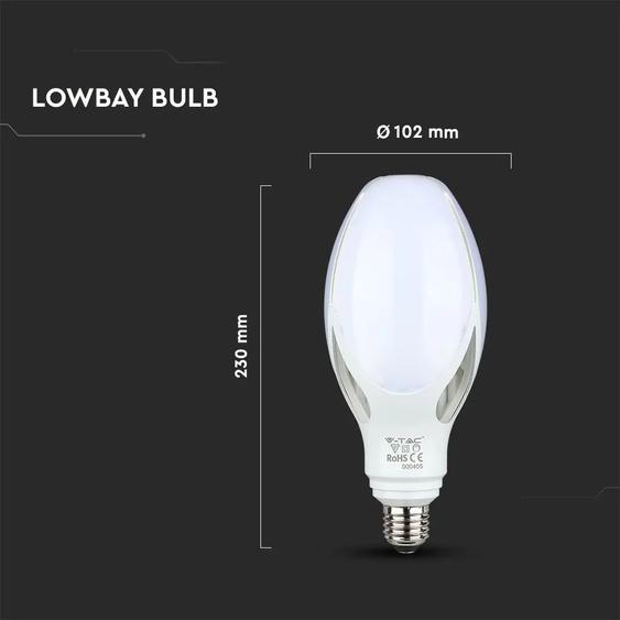 V-TAC 36W E27 természetes fehér LED égő - SKU 284