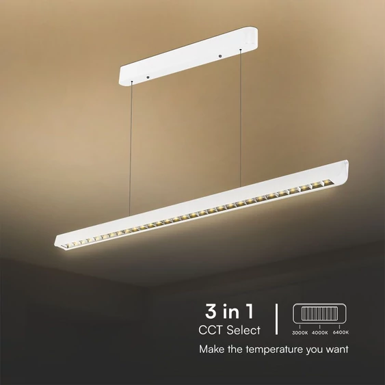 V-TAC 36W fehér lineáris spotlámpa, állítható CCT, SAMSUNG SMD-vel - SKU 23342