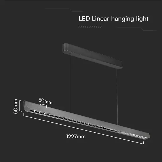 V-TAC 36W mattszürke lineáris spotlámpa, állítható CCT, SAMSUNG SMD-vel - SKU 23343