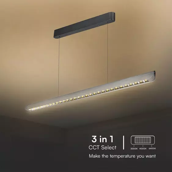 V-TAC 36W mattszürke lineáris spotlámpa, állítható CCT, SAMSUNG SMD-vel - SKU 23343