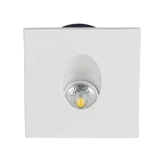 V-TAC 3W beltéri LED lépcsővilágítás, szögletes, természetes fehér - SKU 211210