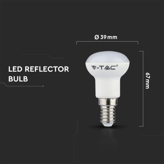 V-TAC 3W E14 meleg fehér LED égő - SKU 210