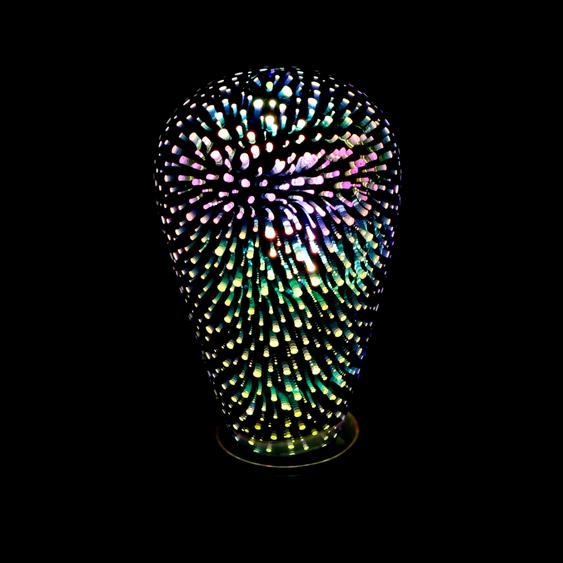 V-TAC 3W E27 meleg fehér 3D hatású filament ST64 LED égő - SKU 212705