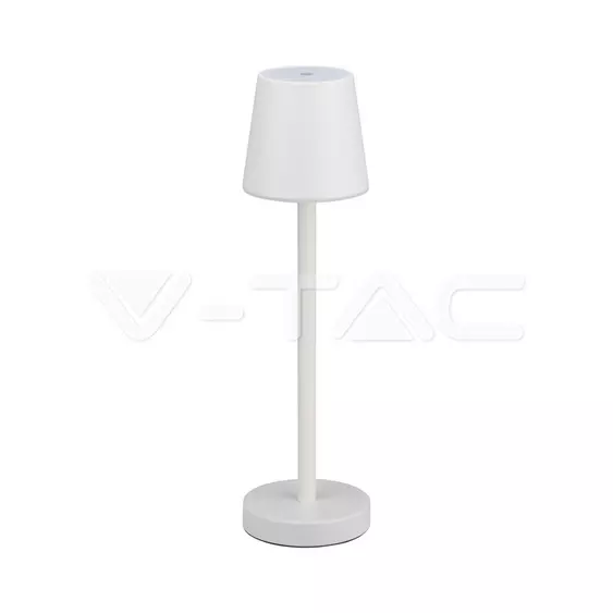 V-TAC 3W fehér, érintéssel vezérelhető akkumulátoros LED lámpa, meleg fehér - SKU 10191