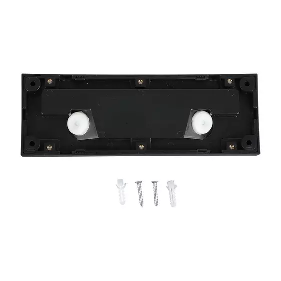 V-TAC 3W fekete LED lépcsővilágítás, IP65, meleg fehér - SKU 211329