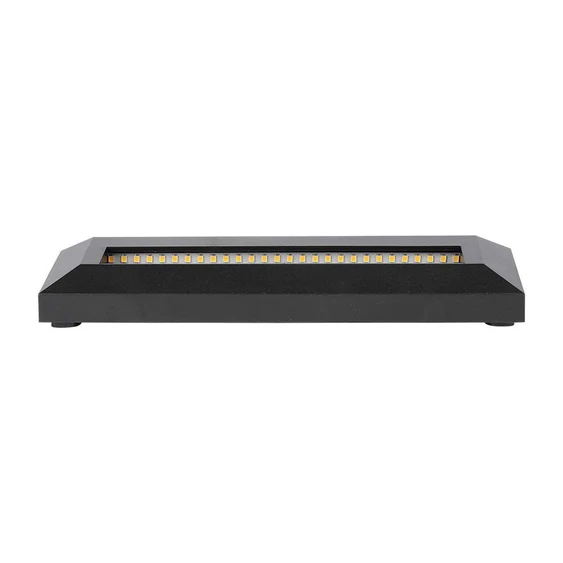V-TAC 3W fekete LED lépcsővilágítás, IP65, természetes fehér - SKU 211328