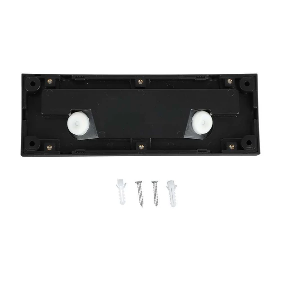 V-TAC 3W fekete LED lépcsővilágítás, IP65, természetes fehér - SKU 211328
