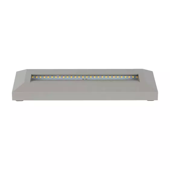 V-TAC 3W szürke LED lépcsővilágítás, IP65, természetes fehér - SKU 211330