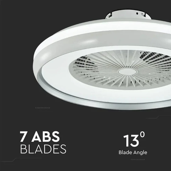 V-TAC 45W mennyezeti ventilátor, változtatható színhőmérséklettel - SKU 7935