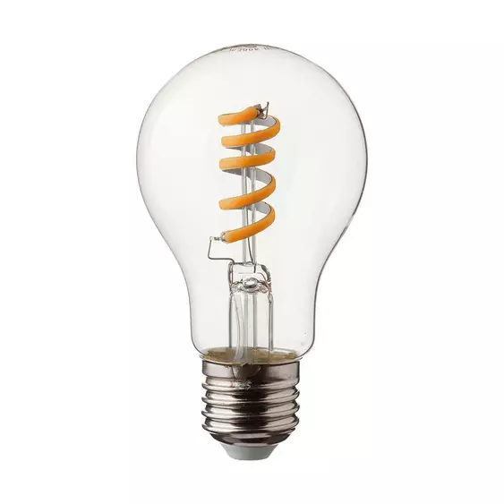 V-TAC 4W E27 meleg fehér A60 filament LED égő - SKU 217336