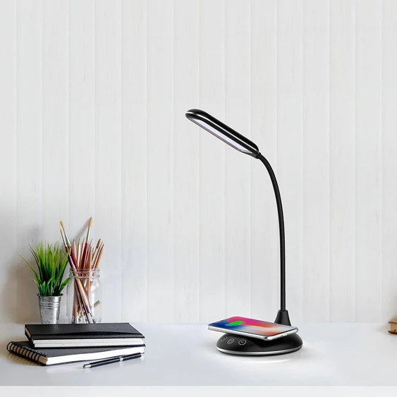 V-TAC 4W fekete dimmelhető asztali LED lámpa, változtatható színhőmérséklet - SKU 218604