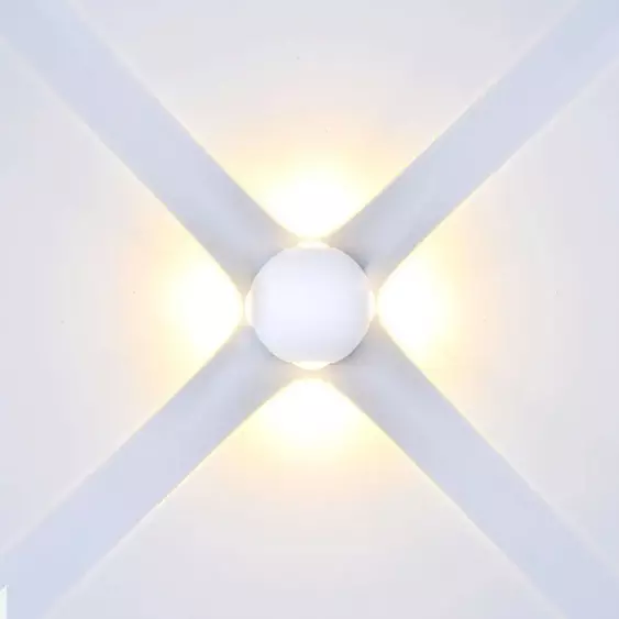 V-TAC 4W kültéri, fehér, fali LED lámpa meleg fehér - SKU 8551