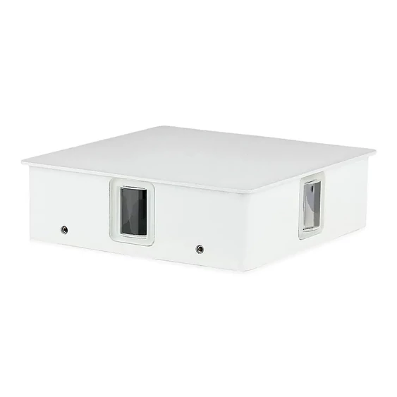V-TAC 4W kültéri, fehér, szögletes fali LED lámpa meleg fehér - SKU 8209