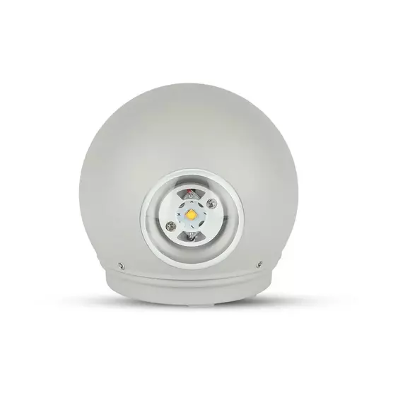 V-TAC 4W kültéri, szürke, fali LED lámpa természetes fehér - SKU 218306
