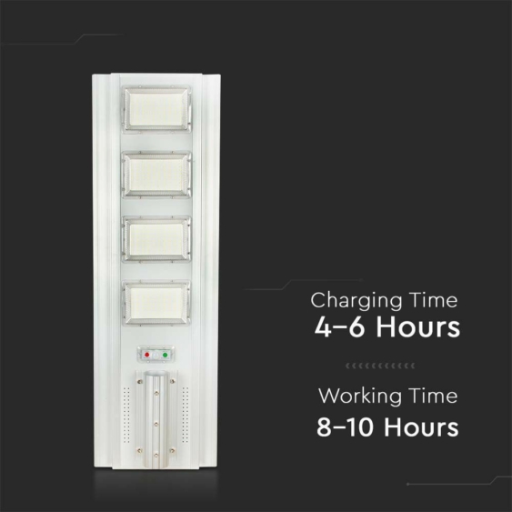 V-TAC 50W napelemes utcai térvilágító, természetes fehér - SKU 6759
