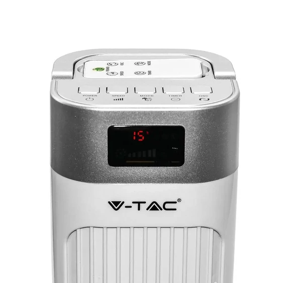 V-TAC 55W ventilátor, digitális kijelzővel, távirányítóval - SKU 7900