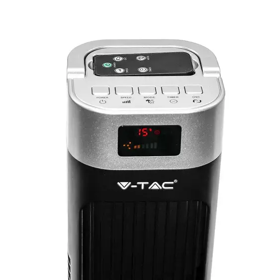 V-TAC 55W ventilátor, digitális kijelzővel, távirányítóval - SKU 7901