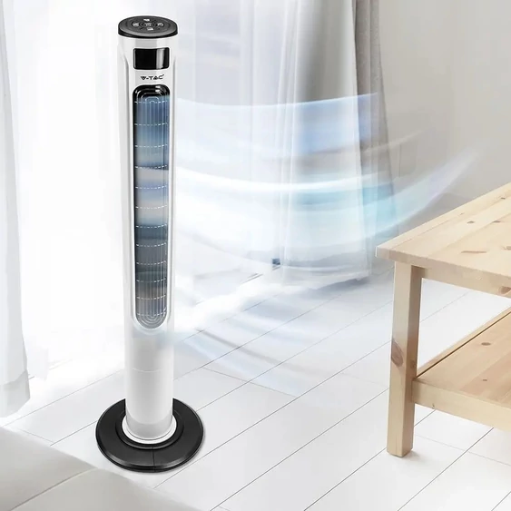 V-TAC 55W ventilátor, digitális kijelzővel, távirányítóval - SKU 7902