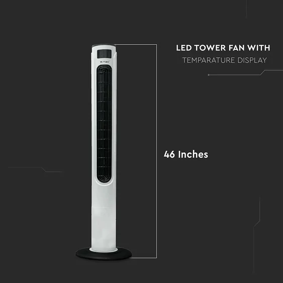 V-TAC 55W ventilátor, digitális kijelzővel, távirányítóval - SKU 7902