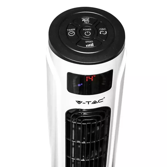 V-TAC 55W ventilátor, digitális kijelzővel, távirányítóval - SKU 7902
