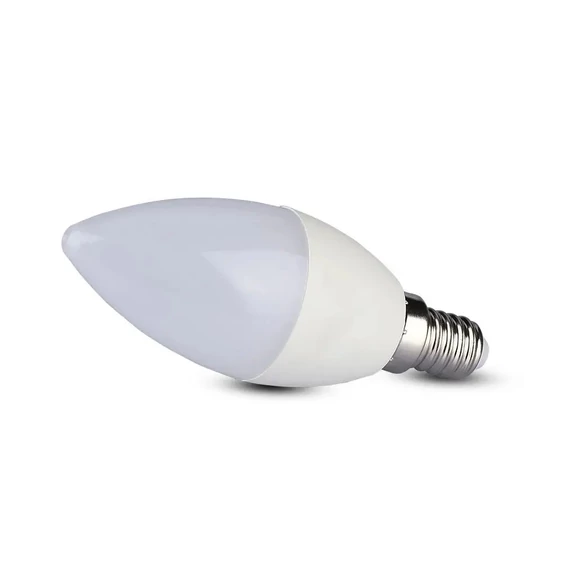 V-TAC 5.5W dimmelhető E14 természetes fehér C37 LED gyertya égő - SKU 2120186