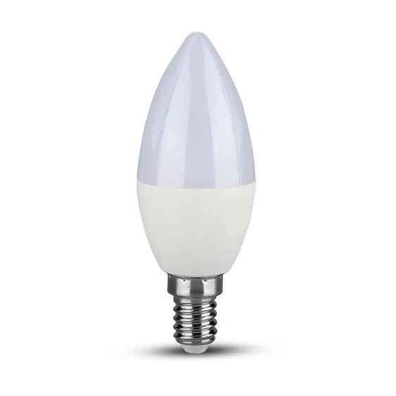 V-TAC 5.5W E14 meleg fehér LED gyertya égő csomag (3 db) - SKU 7263