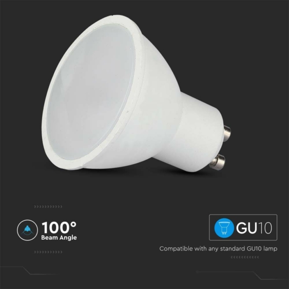 V-TAC 5.5W GU10 RGB+ Meleg fehér spot LED égő, 24 gombos távirányítóval  - SKU 2927