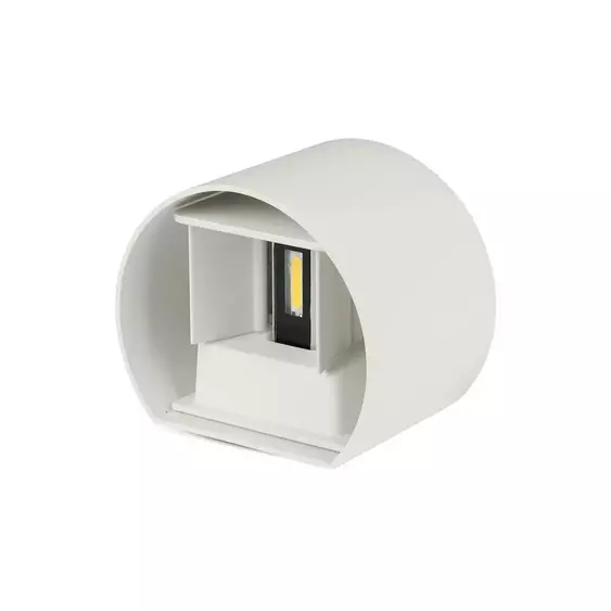V-TAC 5W kültéri, fehér, kerek, fali LED lámpa természetes fehér - SKU 217091